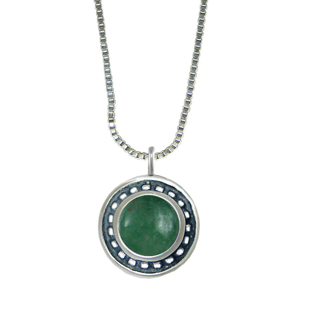 Sterling Silver Little Jade Pendant Necklace